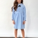 Платье для девочки нарядное БУШОН ST75, цвет светло-голубой