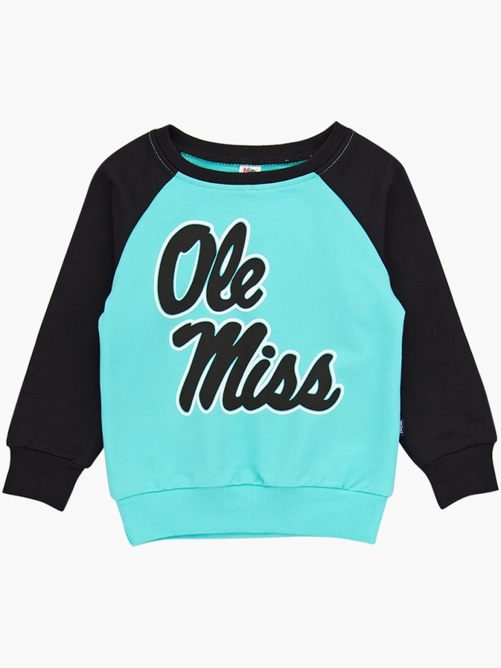 Свитшот для девочек Mini Maxi, модель 0456, цвет бирюзовый - Свитшоты / джемпера