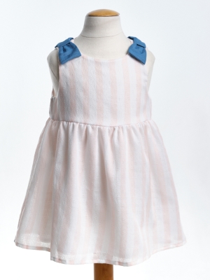 Платье для девочек Mini Maxi, модель 6537, цвет розовый/мультиколор