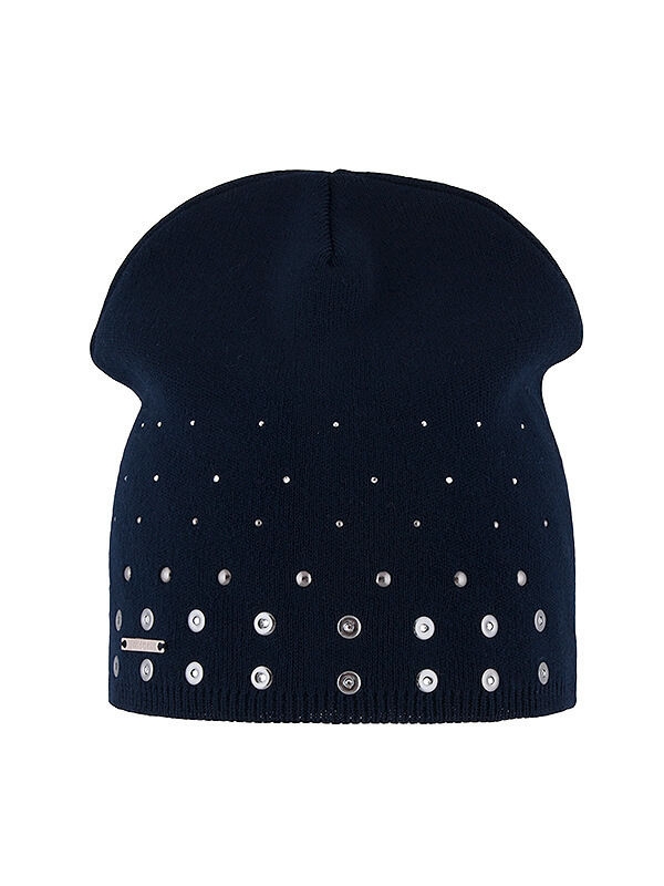 Шапка для девочки Валенсия, Миалт темно-синий - Для девочек весна-осень