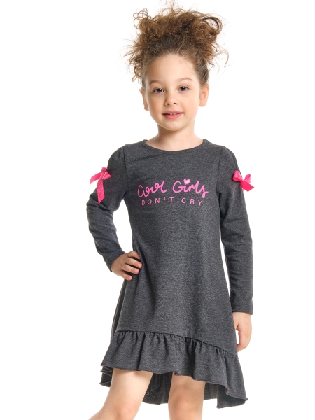 Платье для девочек Mini Maxi, модель 4987, цвет черный - Платья для девочек с длинным рукавом