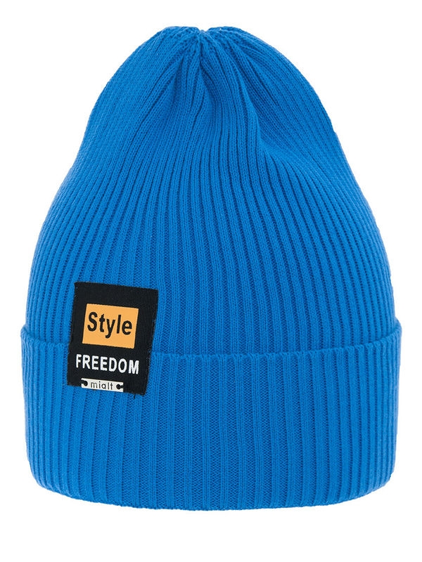 Шапка Freedom, Миалт ярко-синий, весна-осень - Для девочек весна-осень