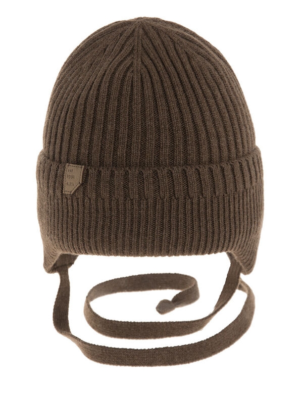 Шапка для мальчика Баламут, Миалт коричневый/меланж, зима - Шапки осень-зима