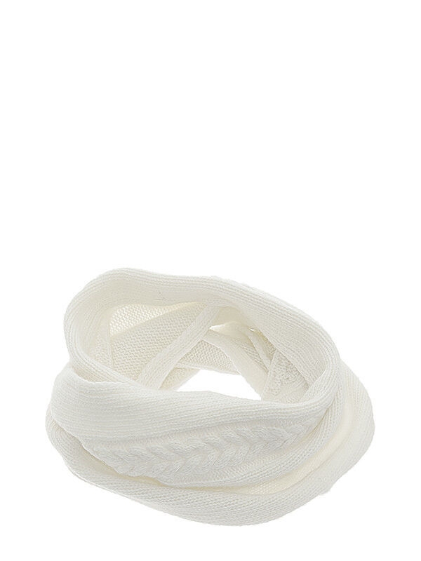 Шарф-снуд Нота, Mialt белый, зима - Шарф-снуд