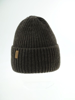 Шапка для девочки Алгоритм, Миалт коричневый/меланж