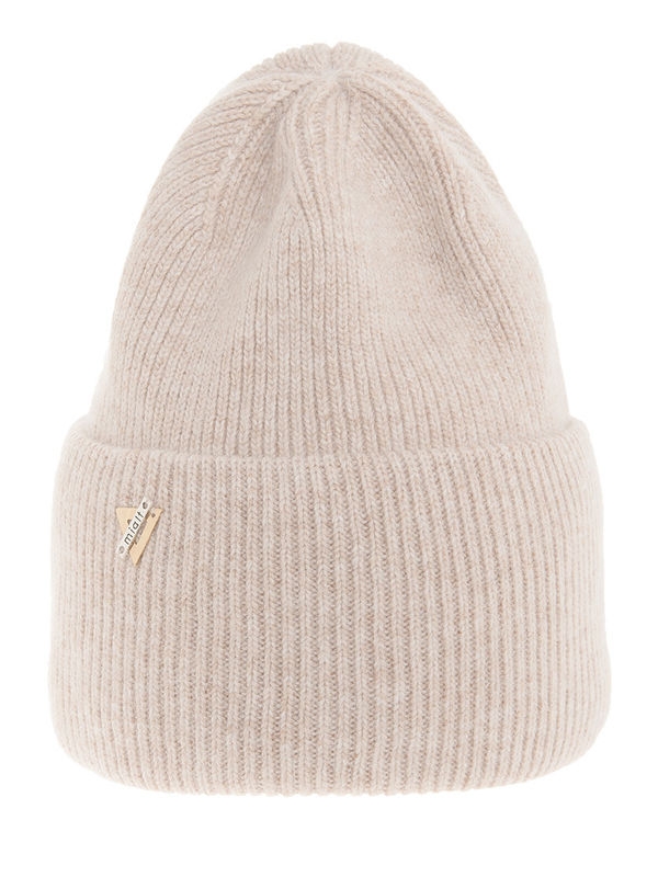 Шапка для девочки Монтана, Миалт бежевый/меланж - Зимние шапки для девочек