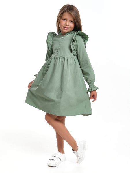 Платье для девочек Mini Maxi, модель 7840, цвет фисташковый - Платья для девочек с длинным рукавом