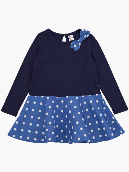 Платье для девочек Mini Maxi, модель 2491, цвет синий - Платья для девочек с длинным рукавом