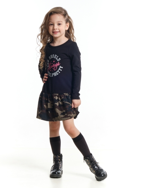 Платье для девочек Mini Maxi, модель 6013, цвет черный - Платья для девочек с длинным рукавом