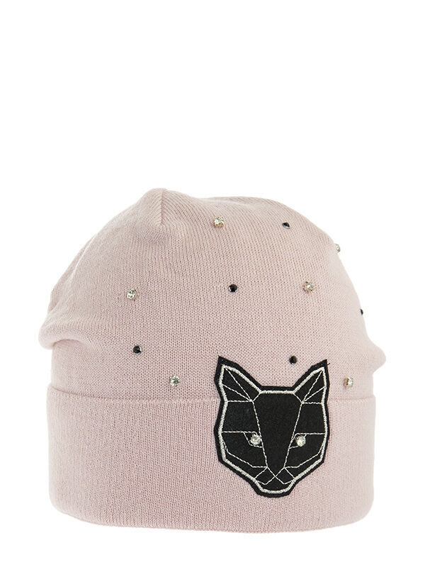 Шапка для девочки Смоки, Миалт пудровый, весна-осень - Шапочки молодежные