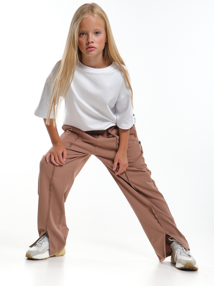 Брюки для девочек Mini Maxi, модель 8005, цвет бежевый - Брюки свободные
