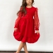 Платье для девочки нарядное БУШОН ST52, цвет красный