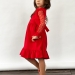 Платье для девочки нарядное БУШОН ST52, цвет красный