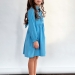 Платье для девочки нарядное БУШОН ST75, цвет голубой