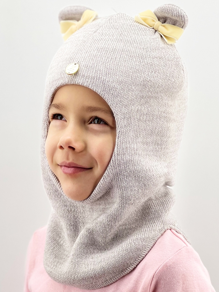 Шапка-шлем Сидди св.бежевый - Шапки-шлемы зима-осень