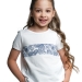 Футболка для девочек Mini Maxi, модель 3927, цвет белый