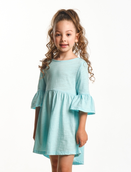 Платье для девочек Mini Maxi, модель 7138, цвет бирюзовый - Платья для девочек с рукавом 3/4