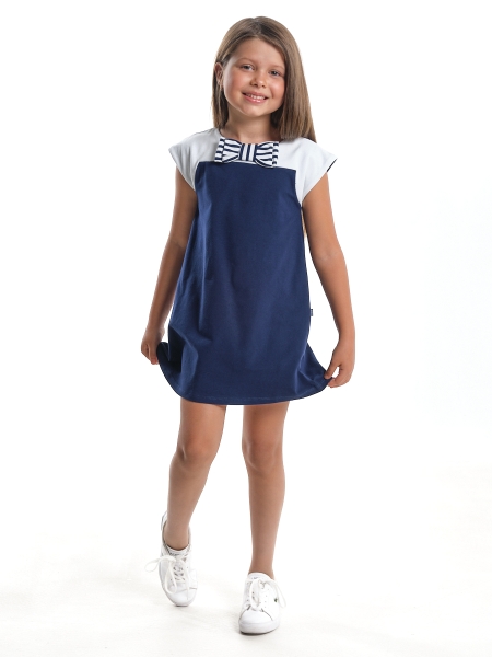 Платье для девочек Mini Maxi, модель 1497, цвет синий - Платья для девочек с коротким рукавом