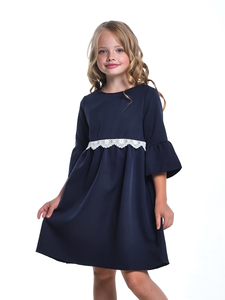 Платье для девочек Mini Maxi, модель 7654, цвет темно-синий - Платья / сарафаны для школы