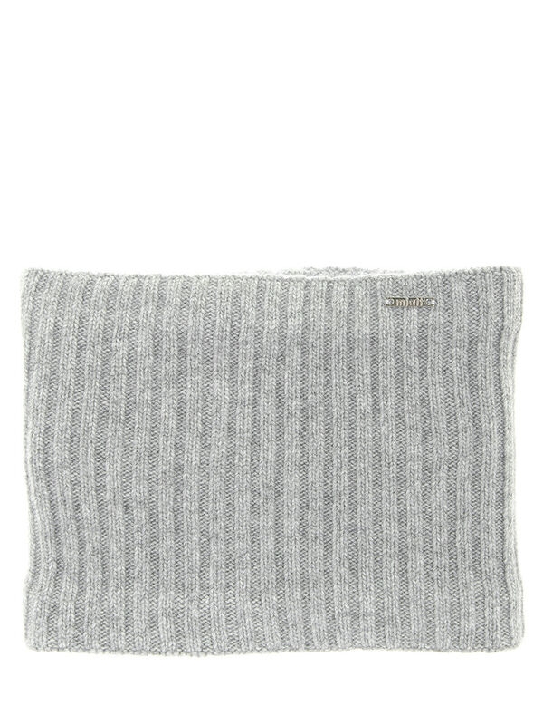 Шарф-труба Традиция, Mialt светло-серый/меланж, зима-весна-осень - Шарф-снуд