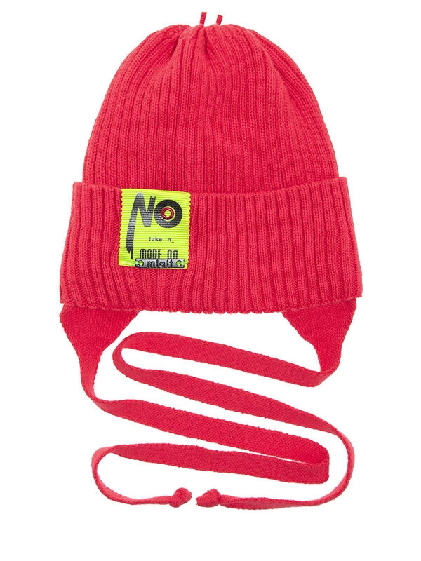 Шапка для мальчика Нельсон, Миалт светло-красный, весна-осень - Шапки весна-осень