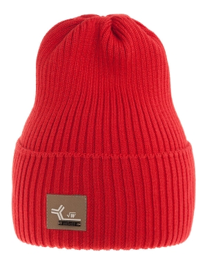 Шапка для мальчика Формула, Миалт красный/бежевый, весна-осень