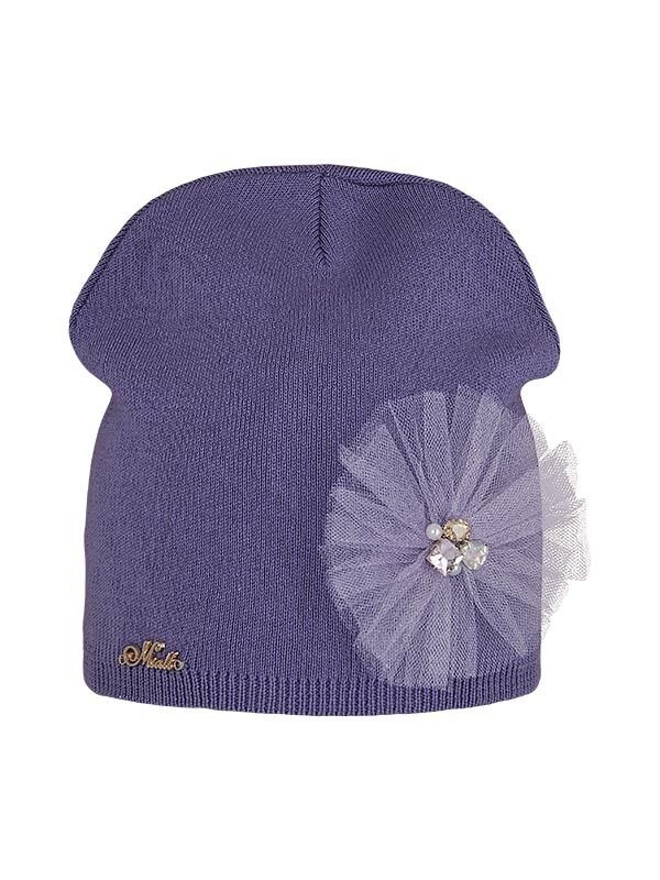 Шапка для девочки Адель, Миалт сиреневый, весна-осень - Для девочек весна-осень