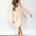 Платье для девочки нарядное БУШОН ST75, цвет бежевый