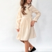 Платье для девочки нарядное БУШОН ST75, цвет бежевый