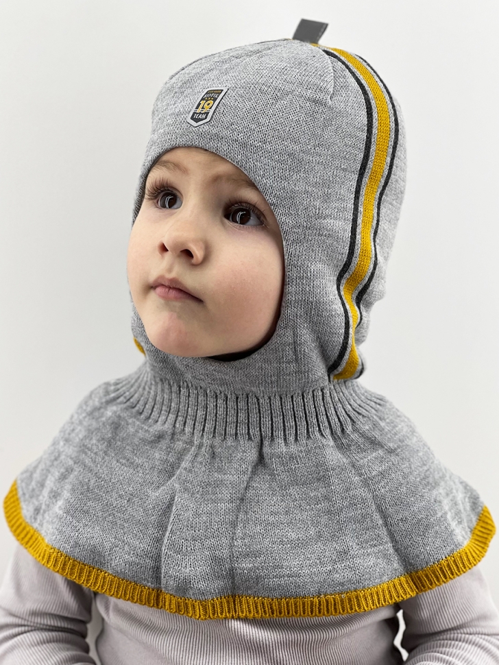 Шапка-шлем Питти св.серый - Шлемы осень-зима