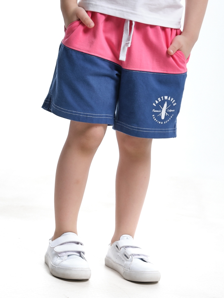 Шорты для мальчиков Mini Maxi, модель 2929, цвет синий/коралловый - Шорты для мальчиков