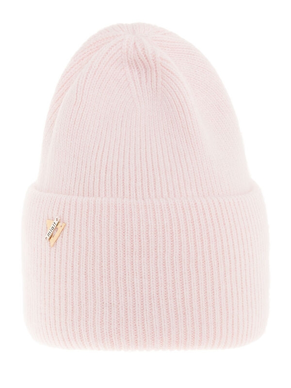 Шапка для девочки Монтана, Миалт бледно-розовый, зима - Зимние шапки для девочек