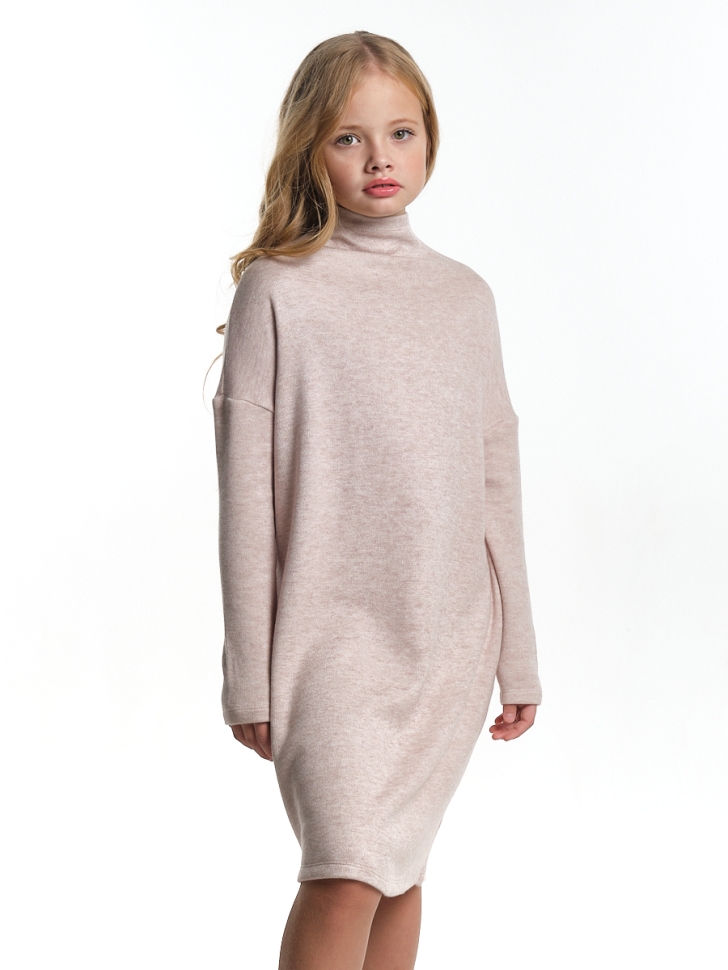 Платье для девочек Mini Maxi, модель 9825, цвет бежевый - Платья для девочек с длинным рукавом