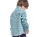 Рубашка для мальчиков Mini Maxi, модель 6649, цвет бирюзовый/клетка