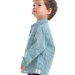 Рубашка для мальчиков Mini Maxi, модель 6649, цвет бирюзовый/клетка