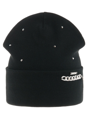 Шапка для девочки Прочность, Миалт черный, лето