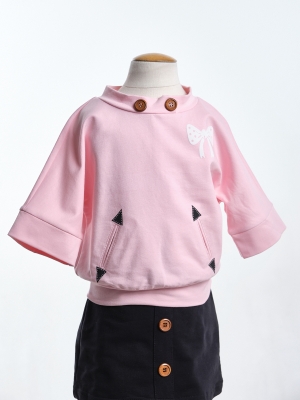 Лонгслив для девочек Mini Maxi, модель 0612, цвет розовый
