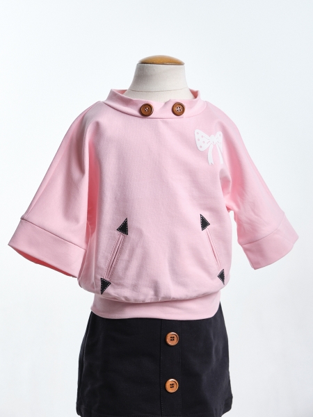Лонгслив для девочек Mini Maxi, модель 0612, цвет розовый - Лонгсливы