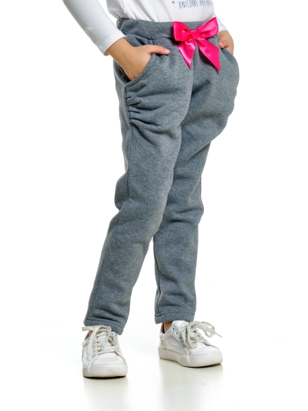 Брюки для девочек Mini Maxi, модель 7010, цвет графит - Штаны трикотажные