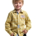 Рубашка для мальчиков Mini Maxi, модель 7976, цвет клетка/желтый