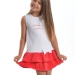 Платье для девочек Mini Maxi, модель 2996, цвет белый/коралловый