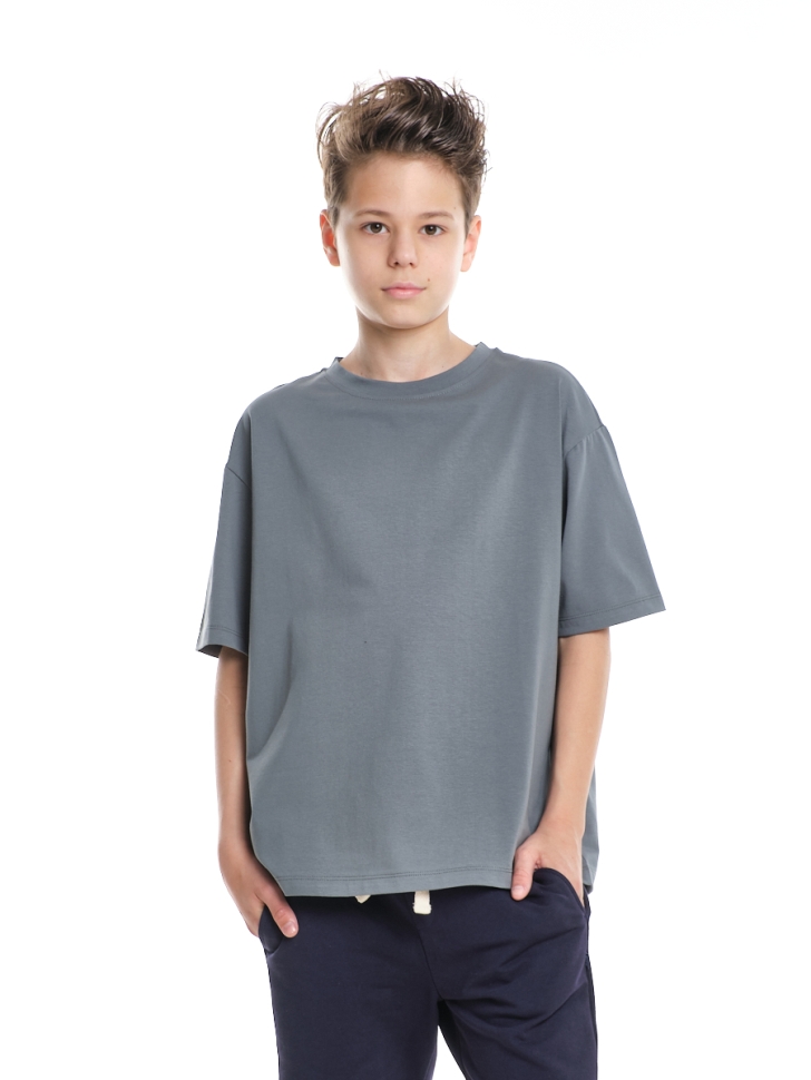 Футболка для мальчиков Mini Maxi, модель 7625, цвет эвкалиптовый - Футболки однотонные