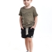 Комплект для мальчиков Mini Maxi, модель 7886, цвет хаки/черный