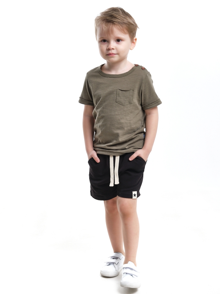 Комплект для мальчиков Mini Maxi, модель 7886, цвет хаки/черный - Комплекты летние