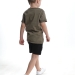 Комплект для мальчиков Mini Maxi, модель 7886, цвет хаки/черный