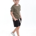Комплект для мальчиков Mini Maxi, модель 7886, цвет хаки/черный