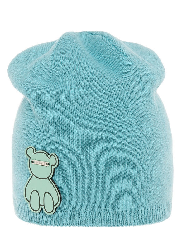 Шапка для девочки Эвкалипт, Миалт серо-голубой - Для девочек весна-осень