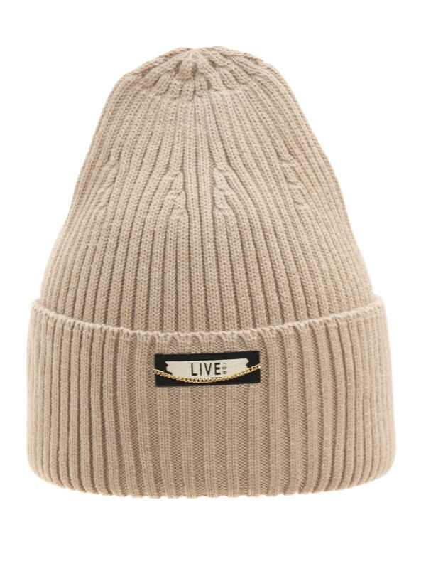 Шапка для девочки Релакс, Миалт бежевый, весна-осень - Шапки весна-осень