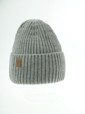 Шапка для девочки Алгоритм, Миалт светло-серый/меланж