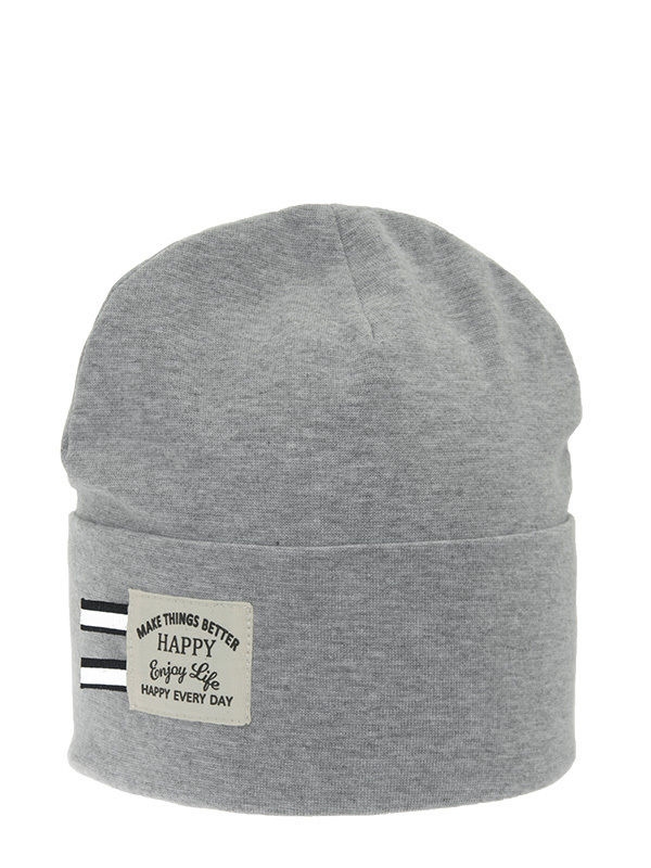 Шапка для мальчика Every day, Миалт серый/меланж, весна-осень - Шапки весна-осень